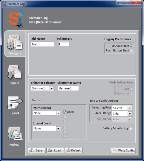 New SD card logging features from Shimmer