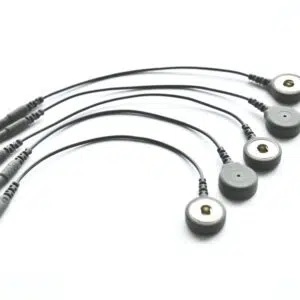 4-inch-biophysical-leads for GSR, ECG, EMG, EDA electrodes and connected to 1mm jack