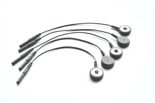 4-inch-biophysical-leads for GSR, ECG, EMG, EDA electrodes and connected to 1mm jack